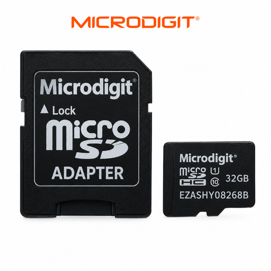 Carte Mémoire Micro SD MICRODIGIT 32GB + Adaptateur