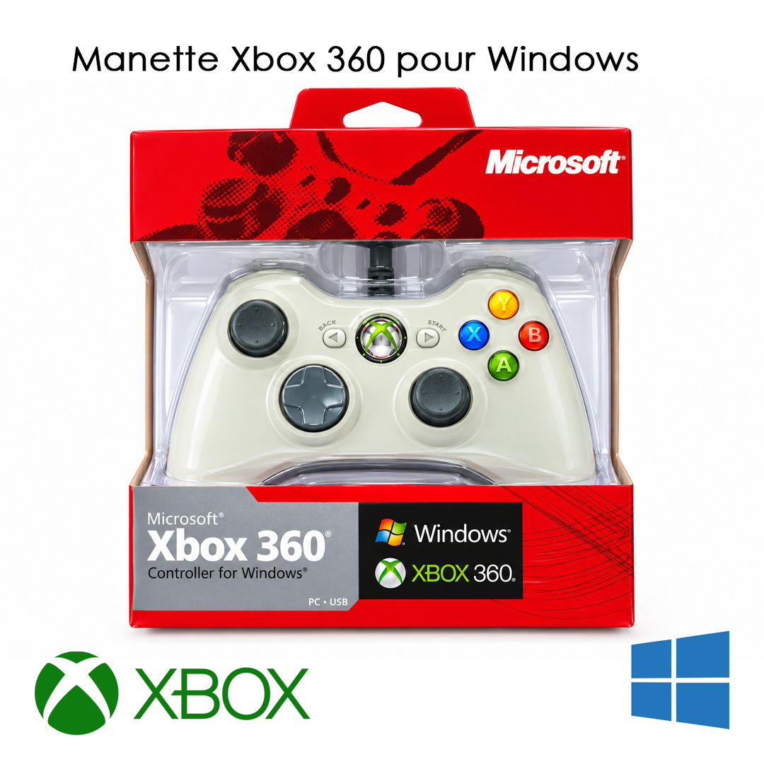 Manette Xbox 360 pour Windows / Xbox Blanc