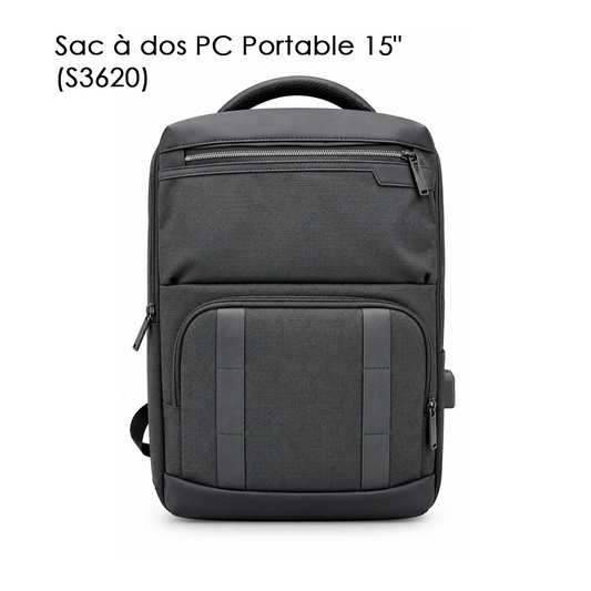 Sac à dos PC Portable 15" (S3620) Noir