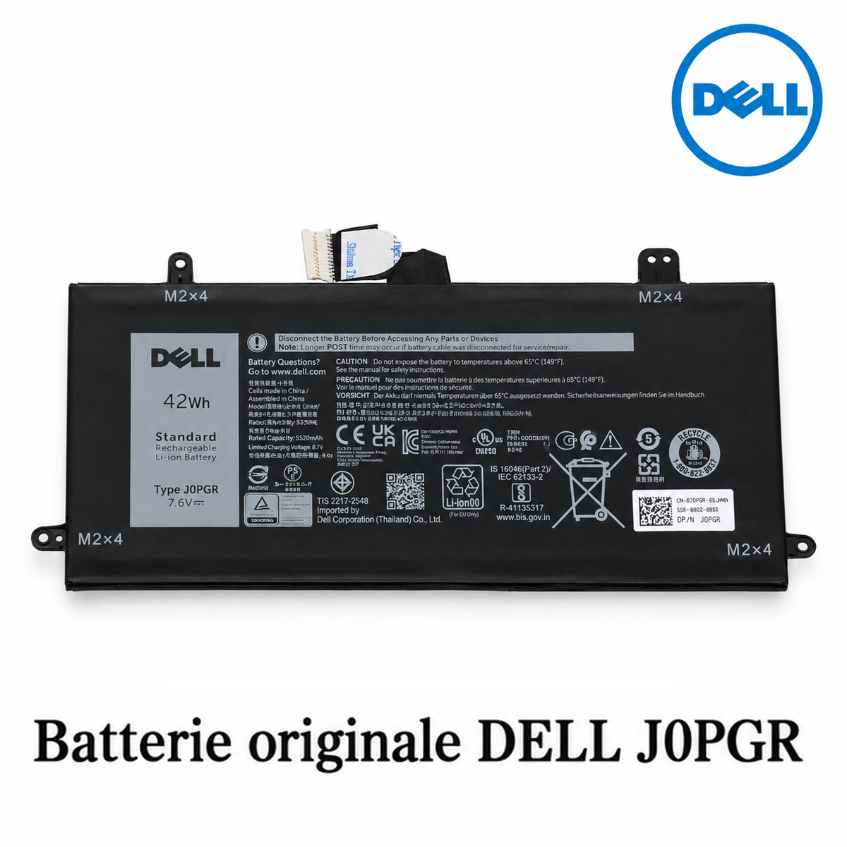 Batterie originale DELL J0PGR