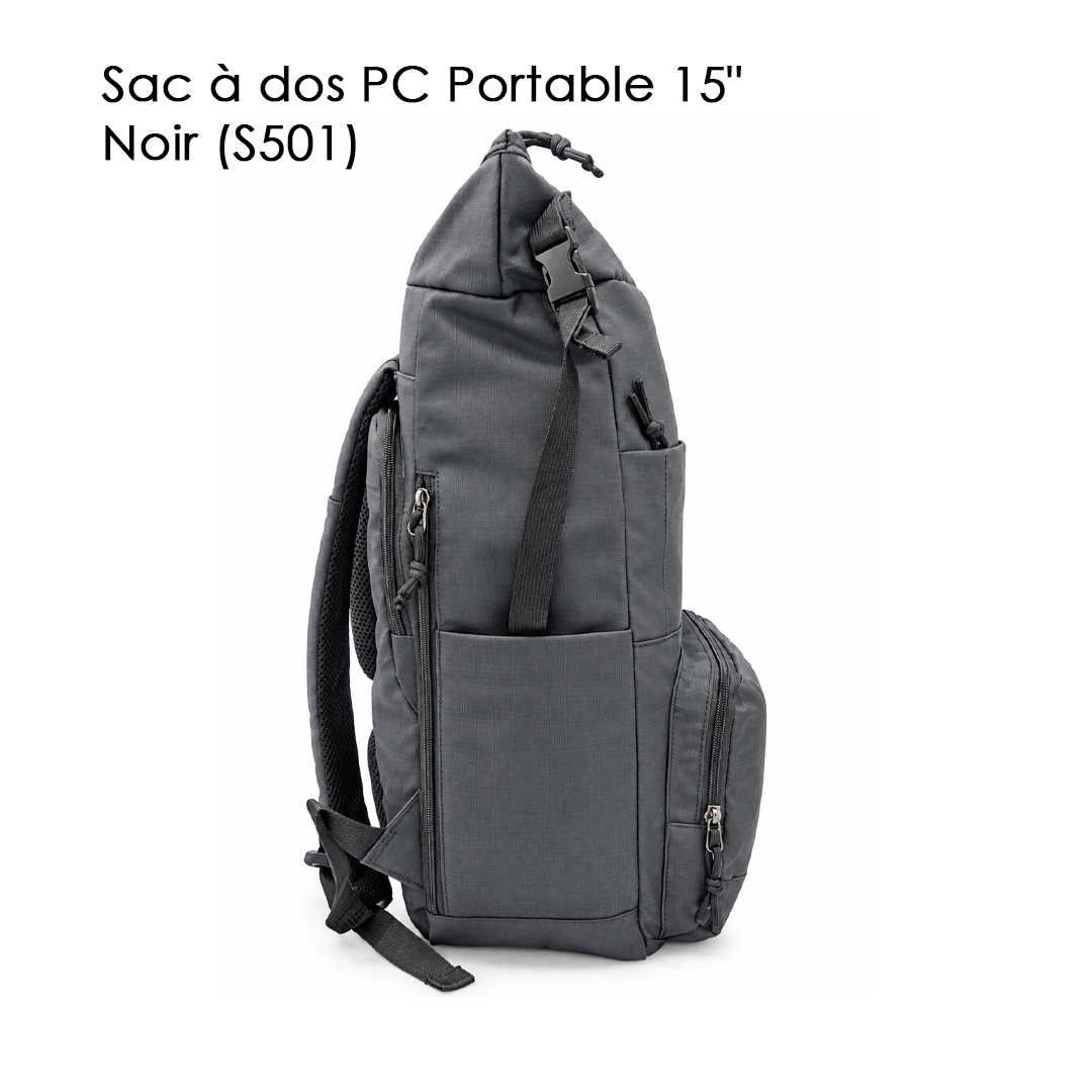 Sac à dos PC Portable 15" Noir (S501)