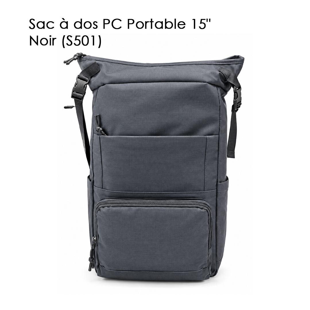 Sac à dos PC Portable 15" Noir (S501)