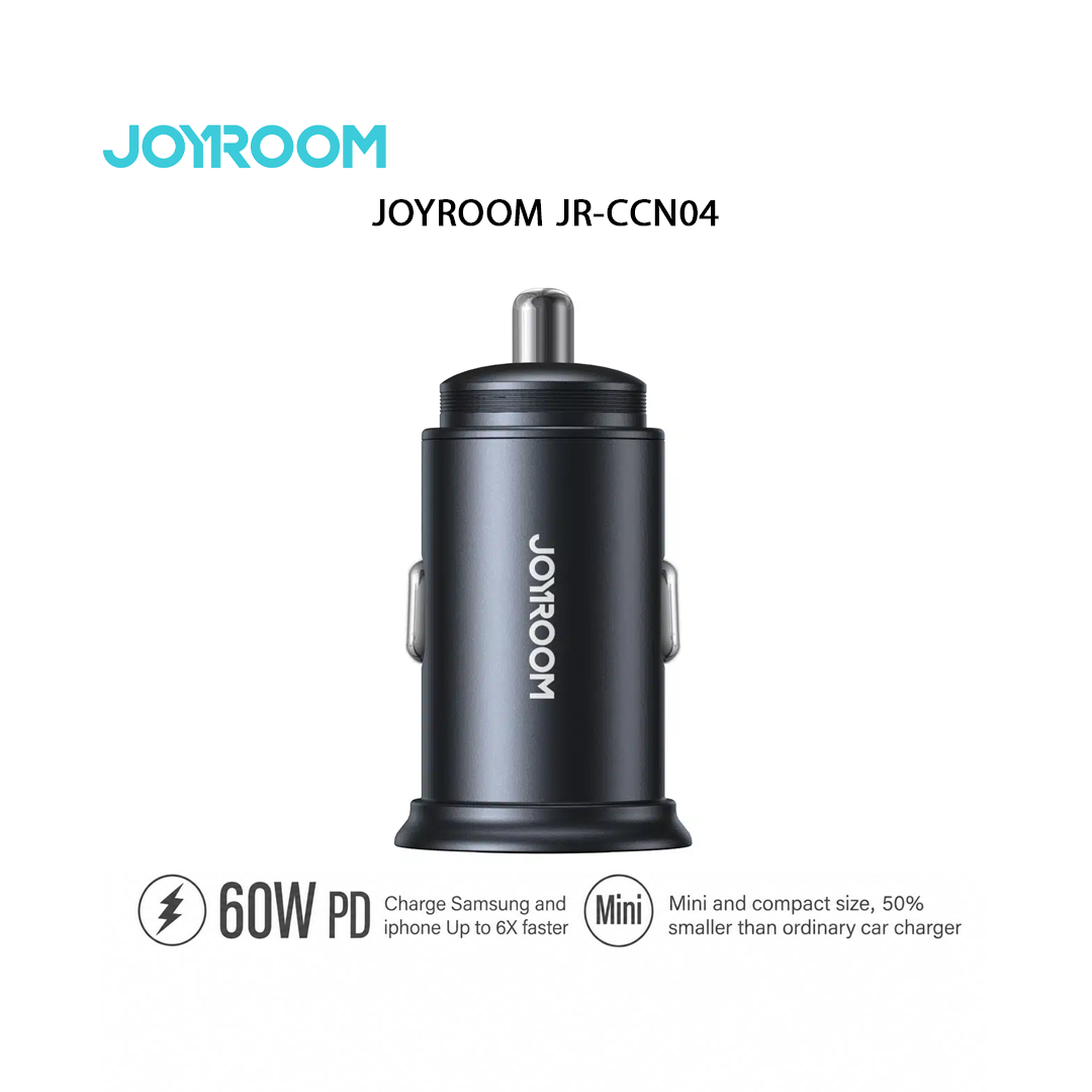 Chargeur Voiture Mini Métal JOYROOM JR-CCN04 - 60W PD Charge Rapide