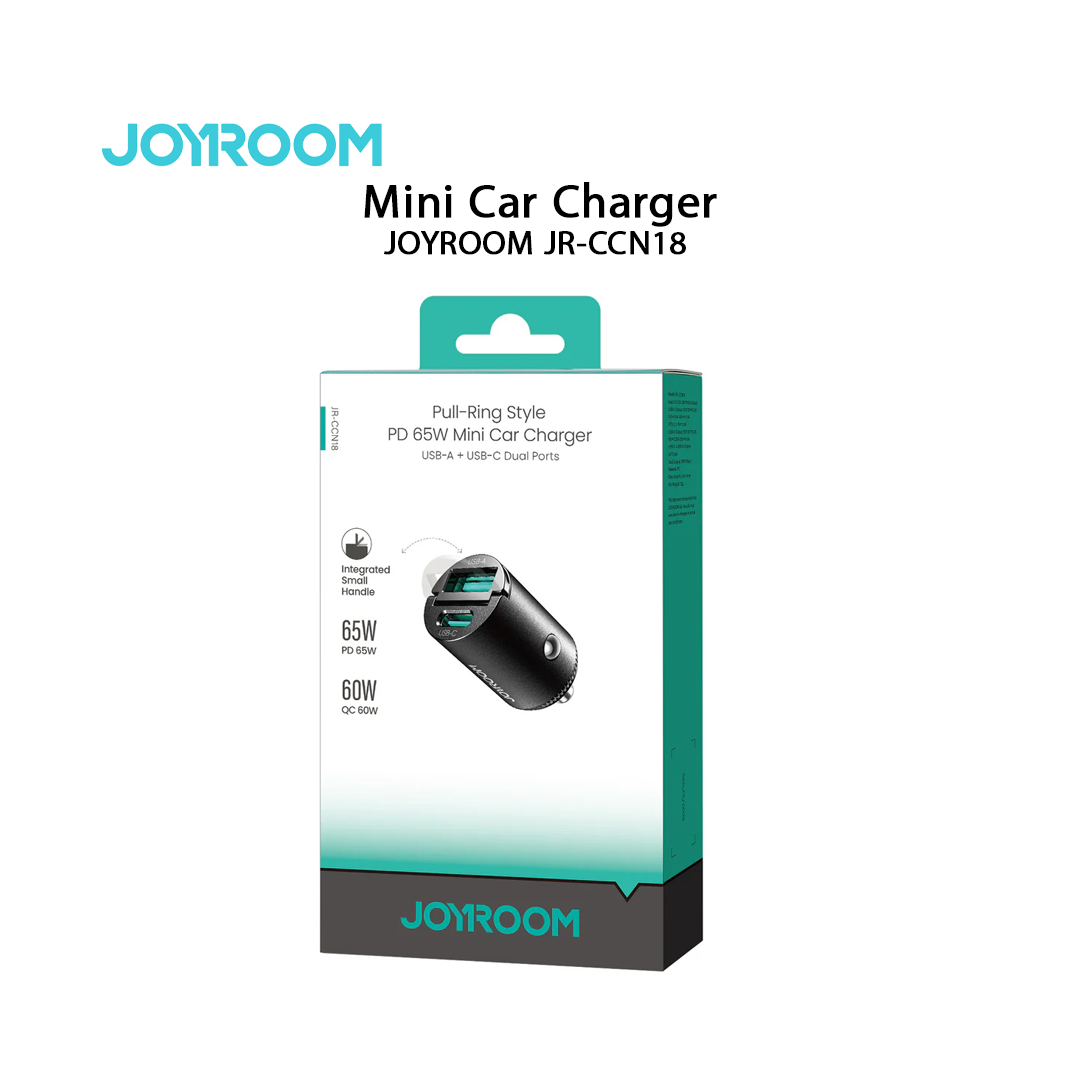 Chargeur Allume-Cigare JOYROOM JR-CCN18 - 65W PD (Double Port USB-A & USB-C)