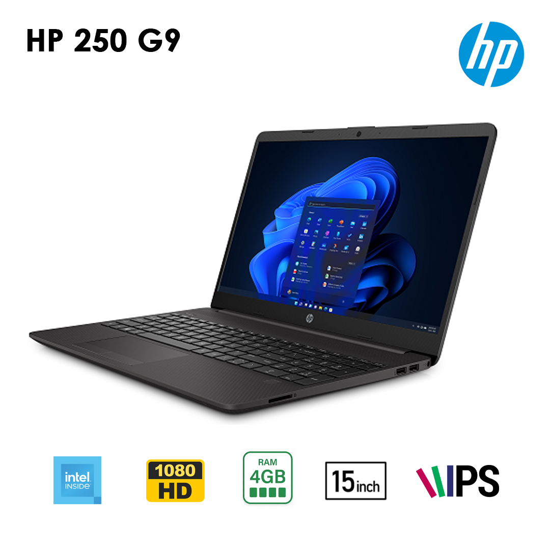 HP 250 G9 – Intel® Celeron® N4500 | RAM 4GB | SSD 256GB | Écran 15.6″ | Neuf