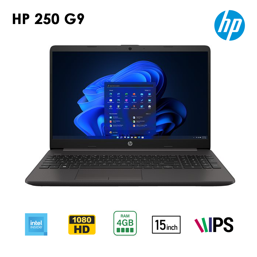 HP 250 G9 – Intel® Celeron® N4500 | RAM 4GB | SSD 256GB | Écran 15.6″ | Neuf