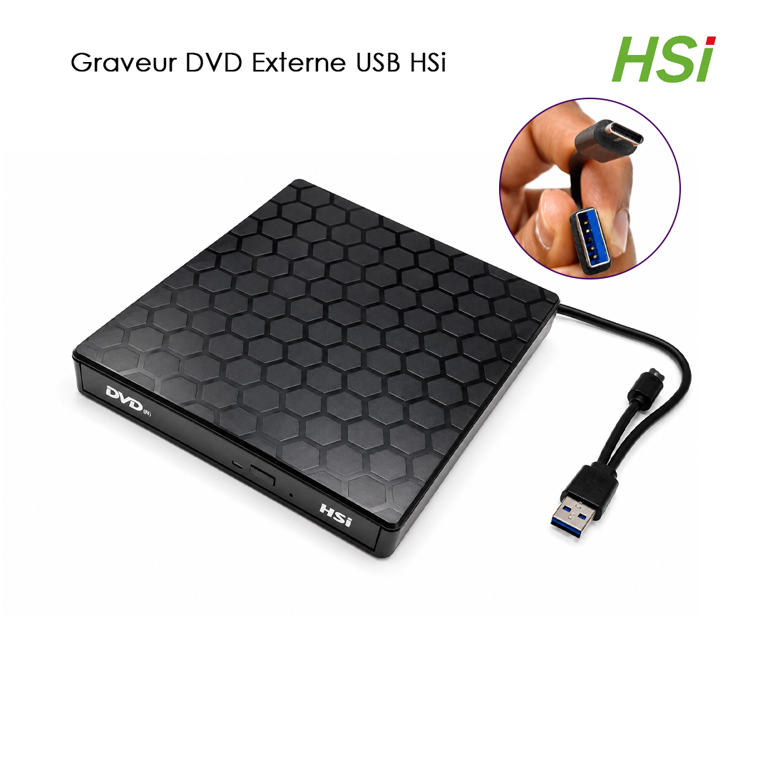 Lecteur DVD Externe USB HSi