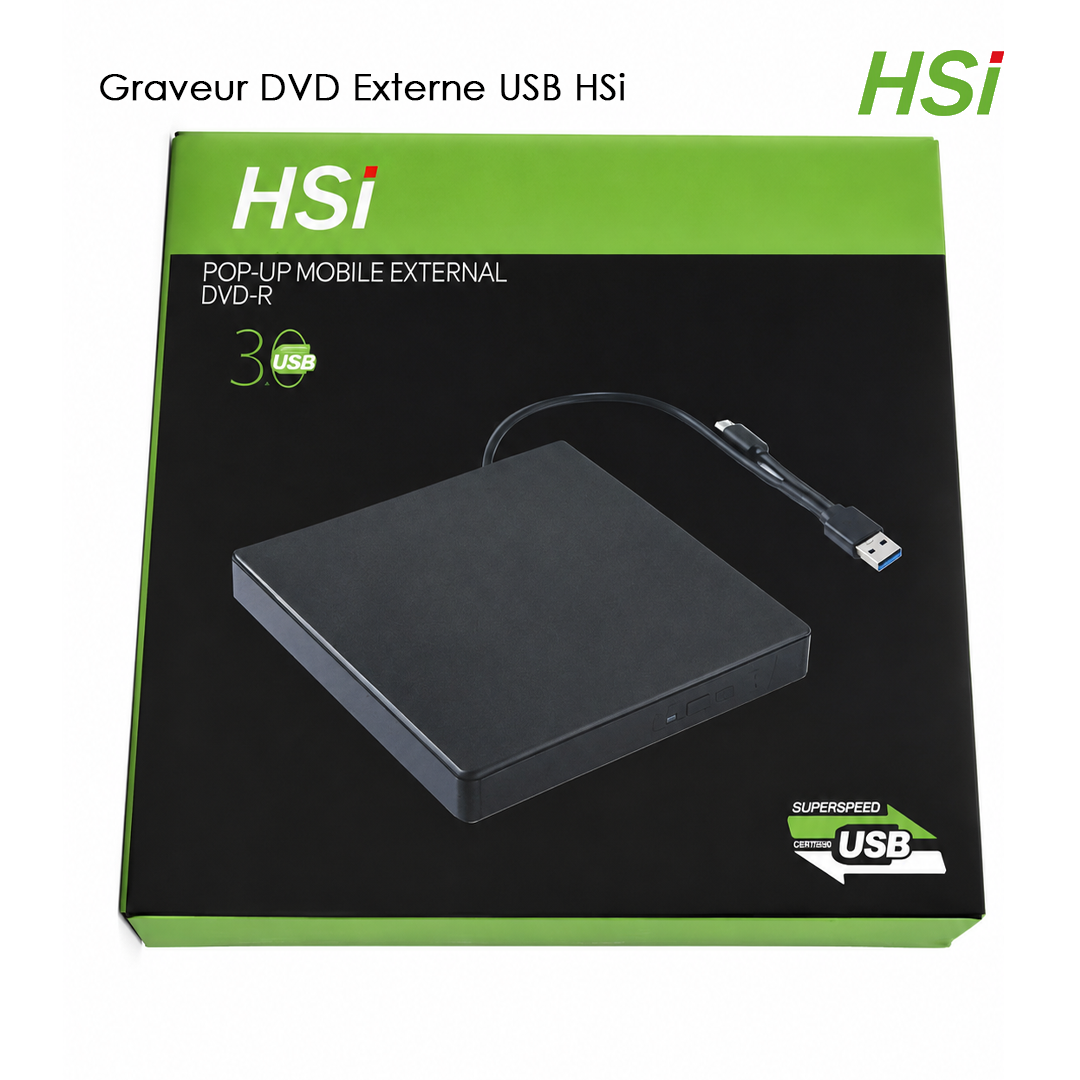 Lecteur DVD Externe USB HSi