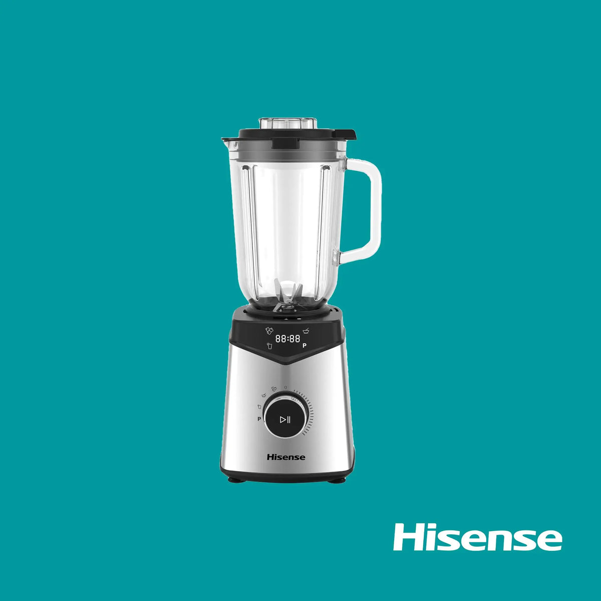 Hisense – 15TBSSS1 – Blender de Cuisine - Bol en Verre 1,5 L et Puissance 1000 W