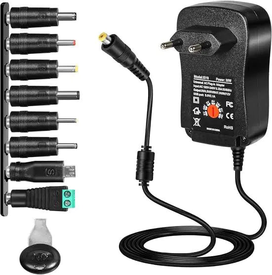 Adaptateur Universel Reglable SY8 3V-12V — 30W avec 6 Embouts