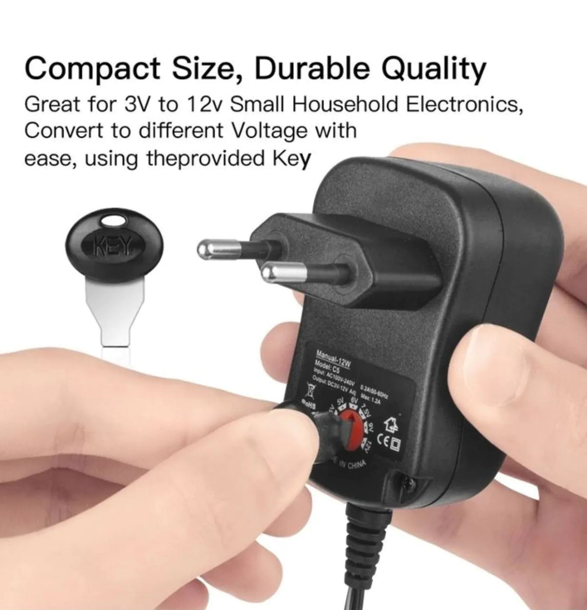Adaptateur Universel Reglable SY8 3V-12V — 30W avec 6 Embouts