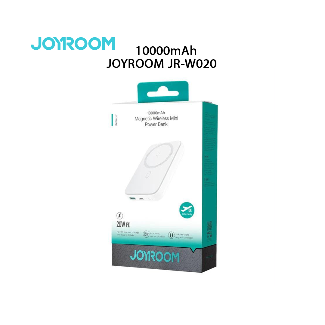 Power Bank Magnétique JOYROOM JR-W020 - 10000mAh, Charge Rapide 20W PD