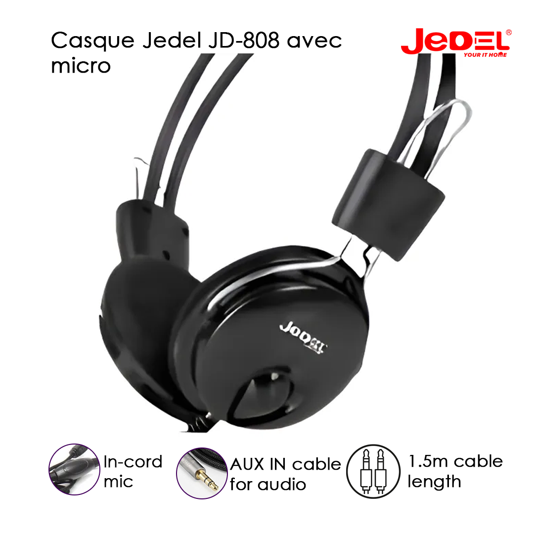Casque Jedel JD-808 avec micro