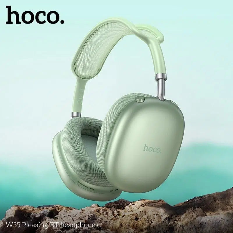 Casque Sans Fil Bluetooth Hoco W55 – Autonomie 90h & Son Hi-Fi - Vert