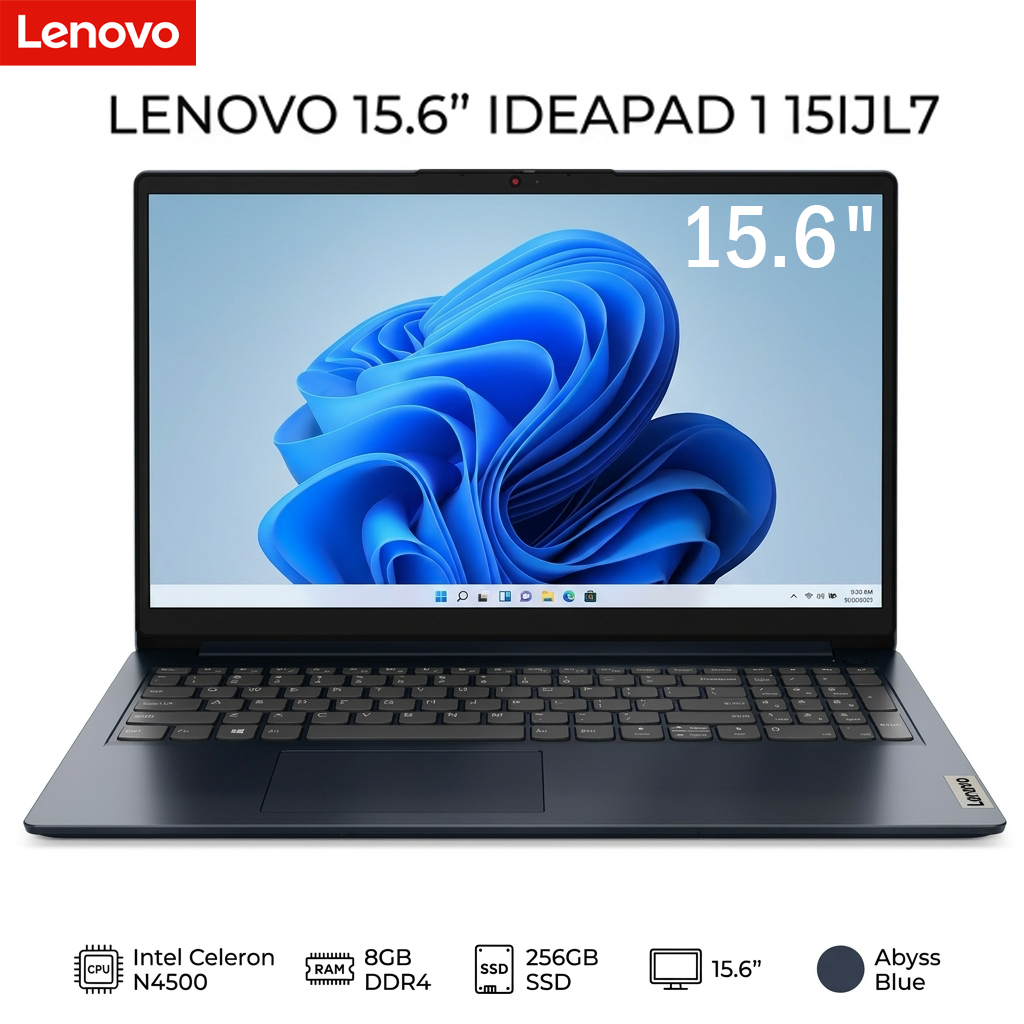 Lenovo IdeaPad 1i – Intel Celeron N4500 - 8GB RAM - SSD 256GB - Ecran 15.6″ - Excellent Etat