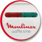 Moulinex – Waffle Time WJ170112 – Gaufrier - 2 Plaques Gaufrées Belges