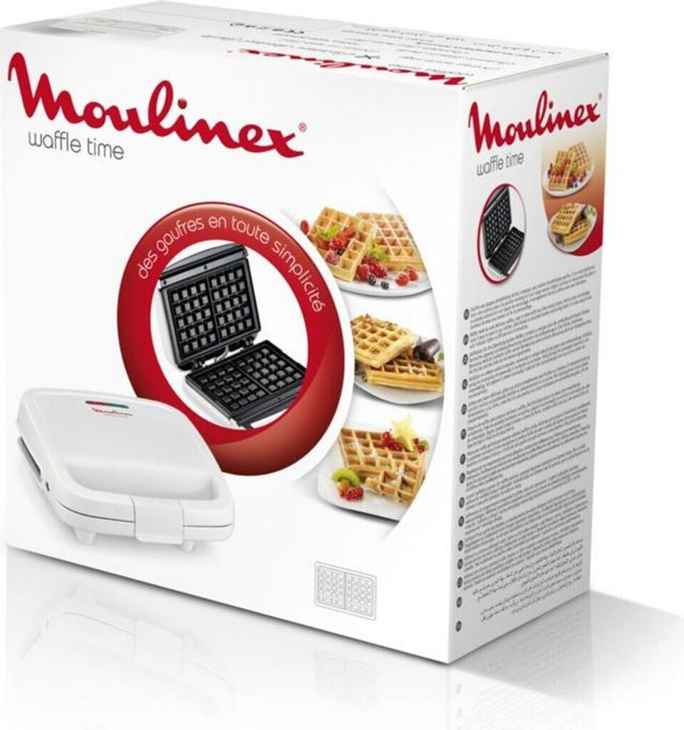 Moulinex – Waffle Time WJ170112 – Gaufrier - 2 Plaques Gaufrées Belges