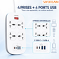 Multiprise  SIYOTEAM SC4407C 2500W USB-C/USB-A