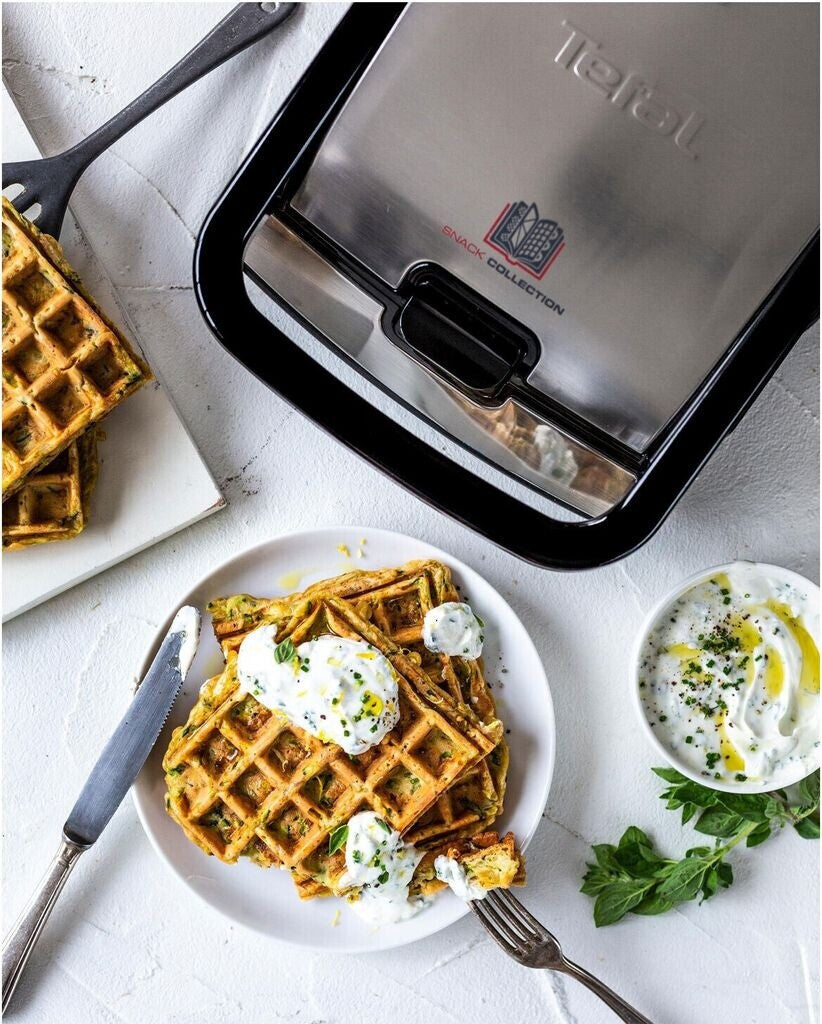Tefal Snack Collection SW857D12 Appareil Gaufre et Grill - Plaques Interchangeables Antiadhésives