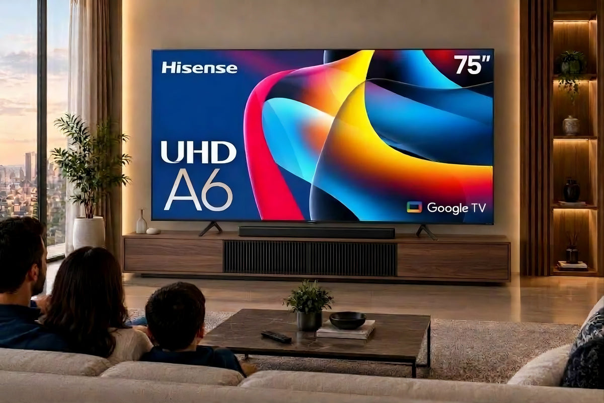 Hisense 75A6N – Televiseur 75 Pouces 4K UHD Smart TV (Google TV / Dolby Vision / 4K AI Upscaler)