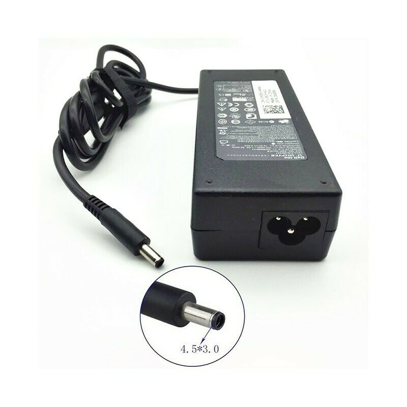 Chargeur Laptop Dell Original 90W XPS 19.5V 4.62A – Fiche Noir avec Câble Trèfle En excellent état